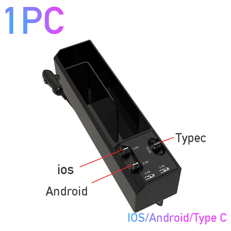 ChargeGuard™ Car Organizer with Charger Cable