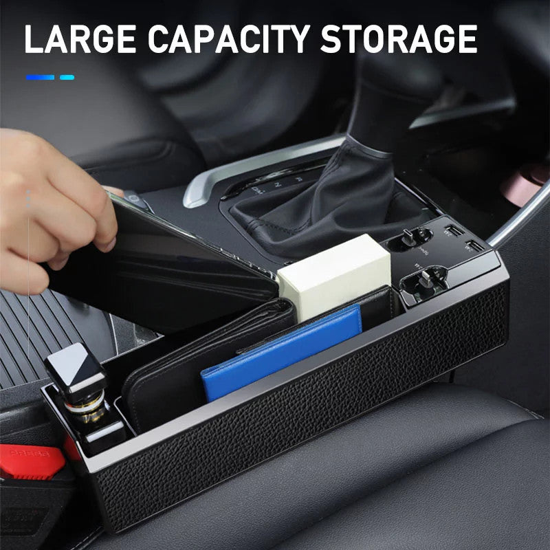 ChargeGuard™ Car Organizer with Charger Cable