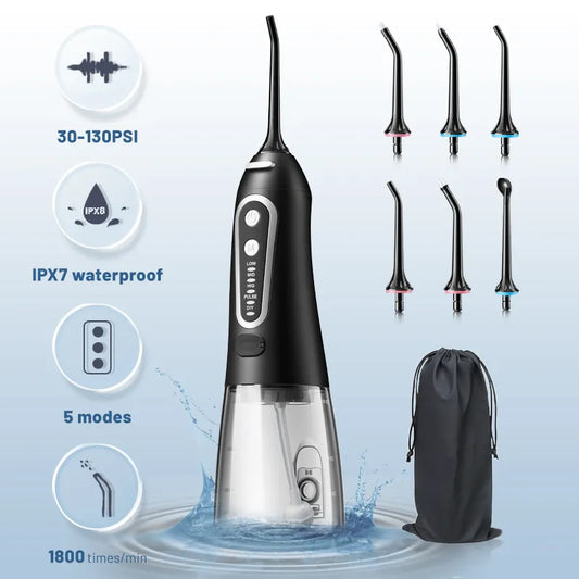 AquaGlow™ USB Rechargeable Oral Irrigator